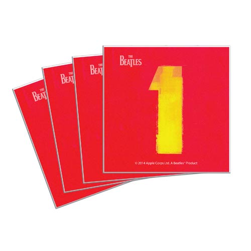 Beatles 1 Compilation Album 4-Inch Ceramic Coaster 4-Pack